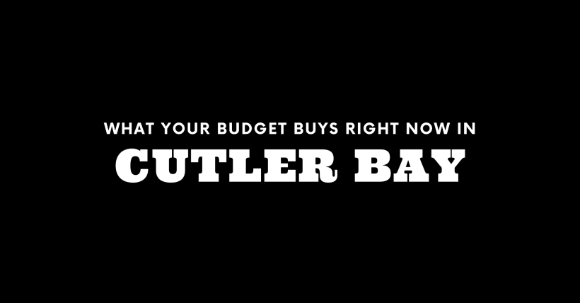 What $300K, $400K, and $600K+ Gets You in Cutler Bay Right Now
